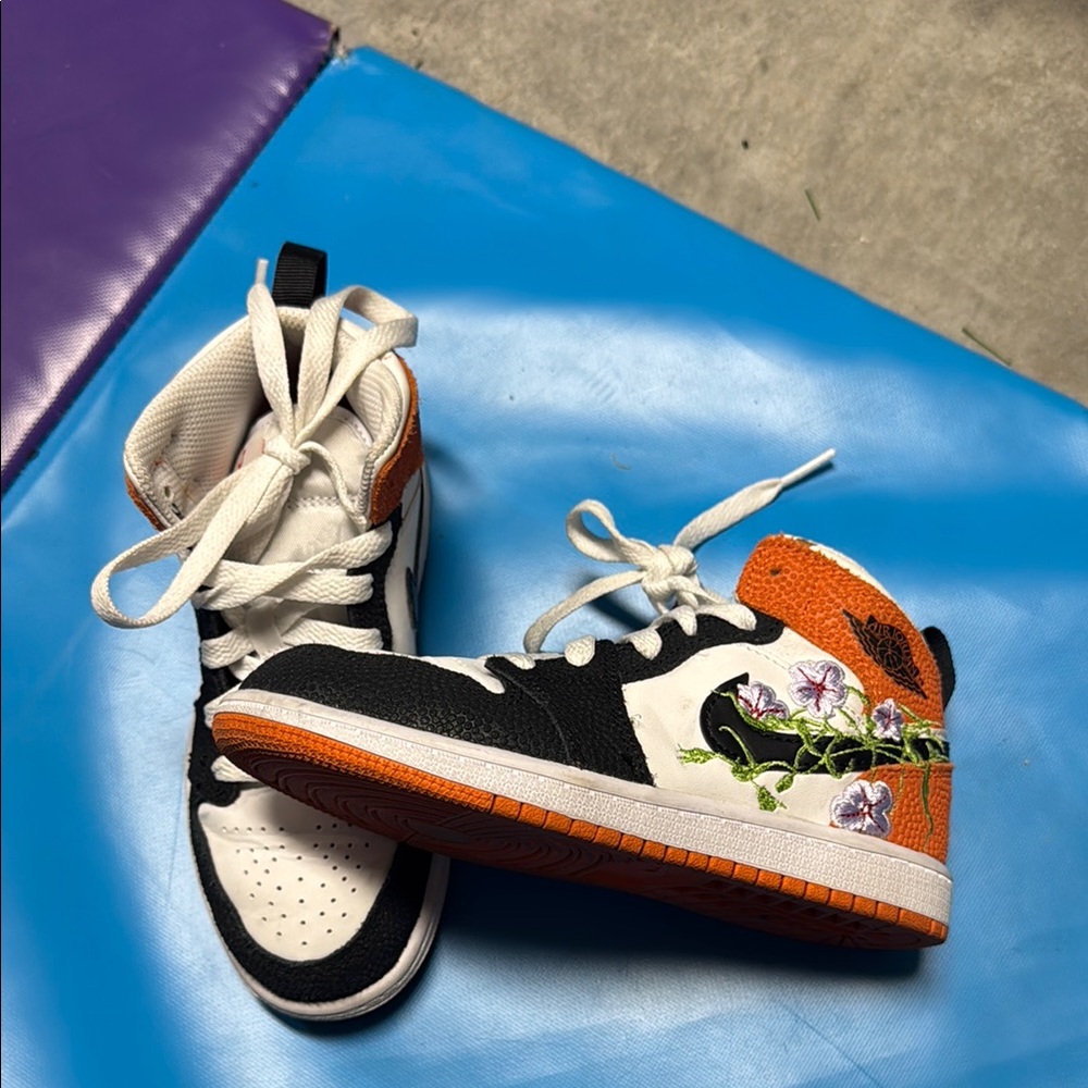 Jordan Black and White High-Top Sneakers